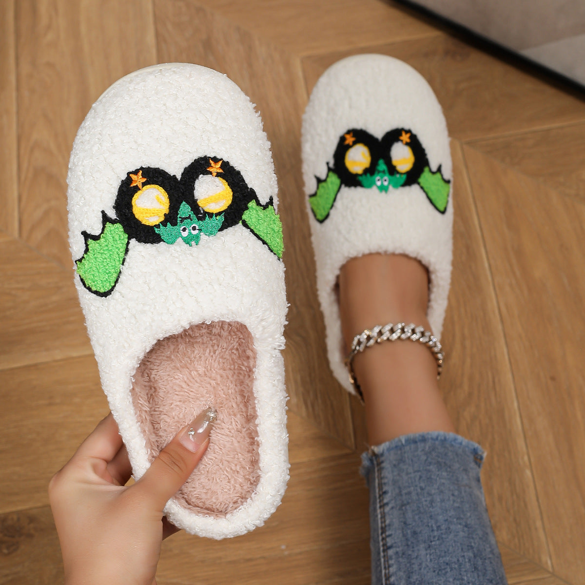 Halloween Warm Indoor Non Slip Cotton Slippers