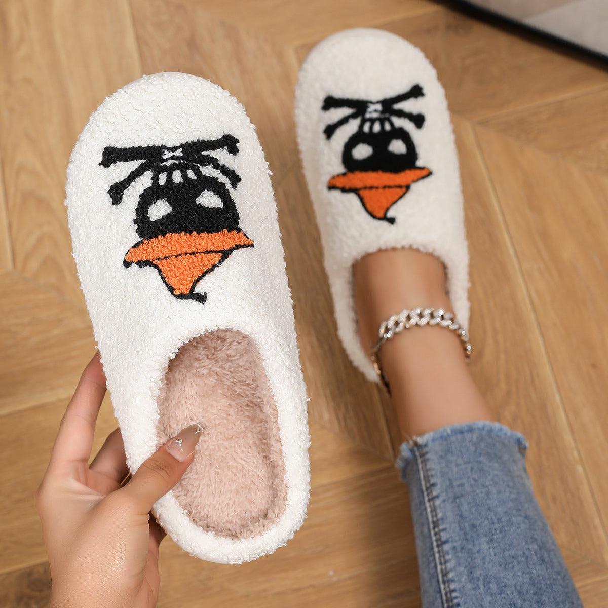 Halloween Warm Indoor Non Slip Cotton Slippers